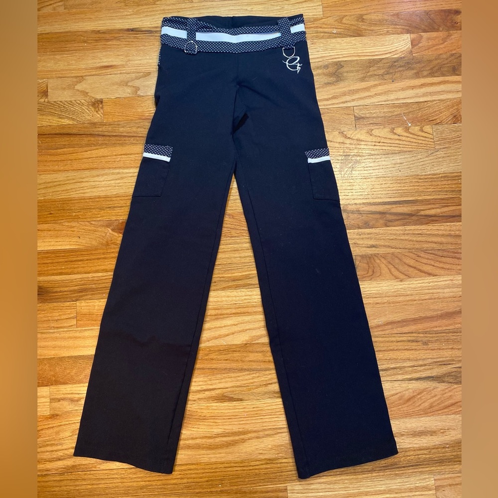 Equilibrium dance pants with silver loops